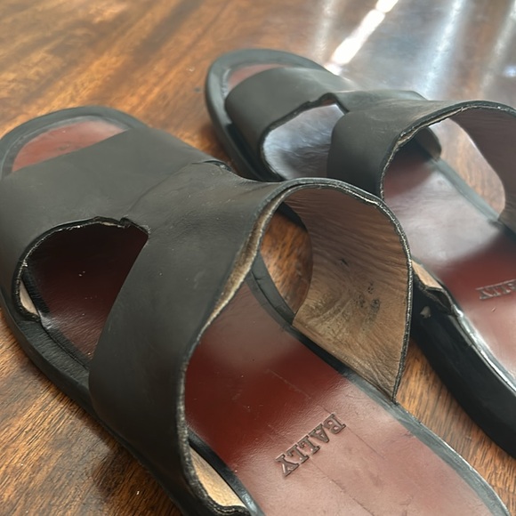 BALLY PAGANI SLIDE SANDALS. - Picture 8 of 12